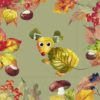 IHR Servietter Kaffe 25x25 , SHADES OF FALL green