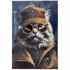 Lerretsbilde Katt Sheriff dekor 62x92cm