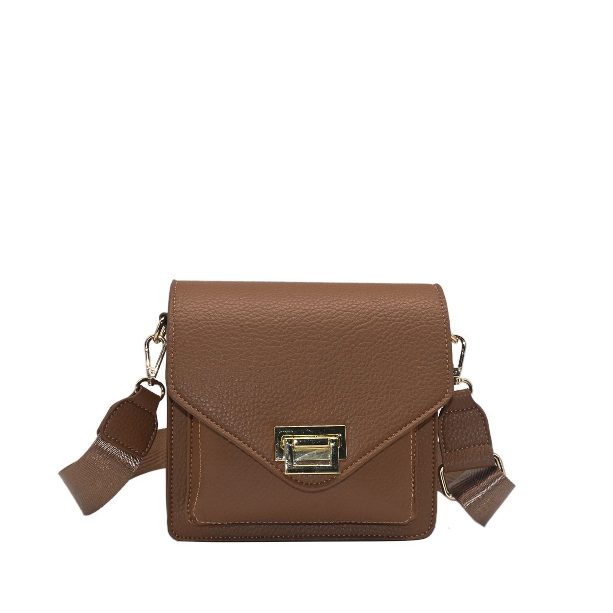 Rosenvinge Dublin clutch med clipslås cognac