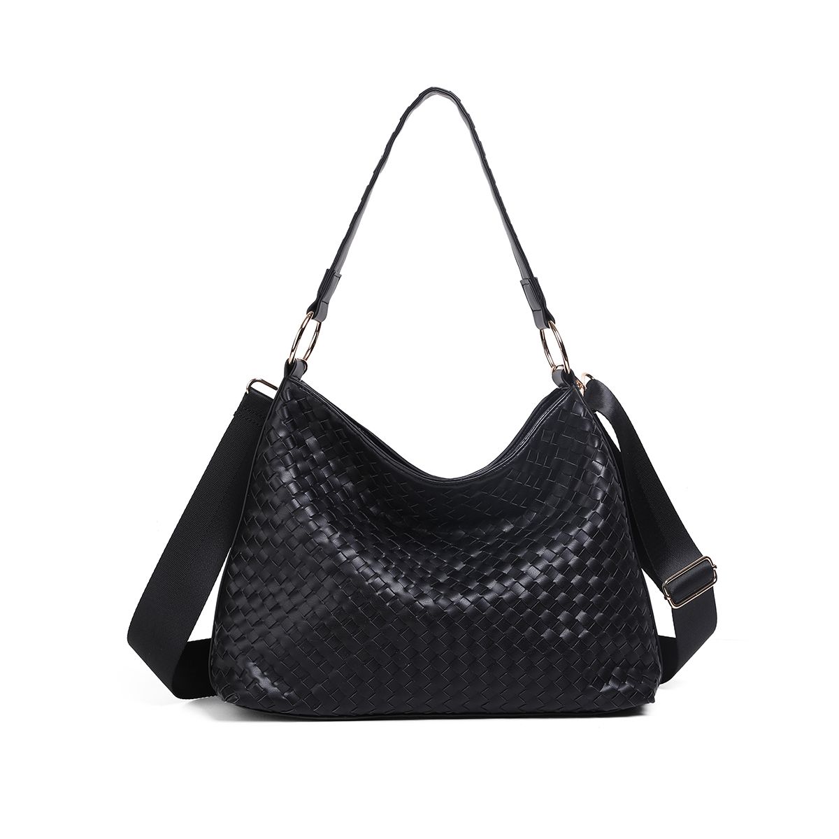 Rosenvinge Gaja flettet crossbag svart