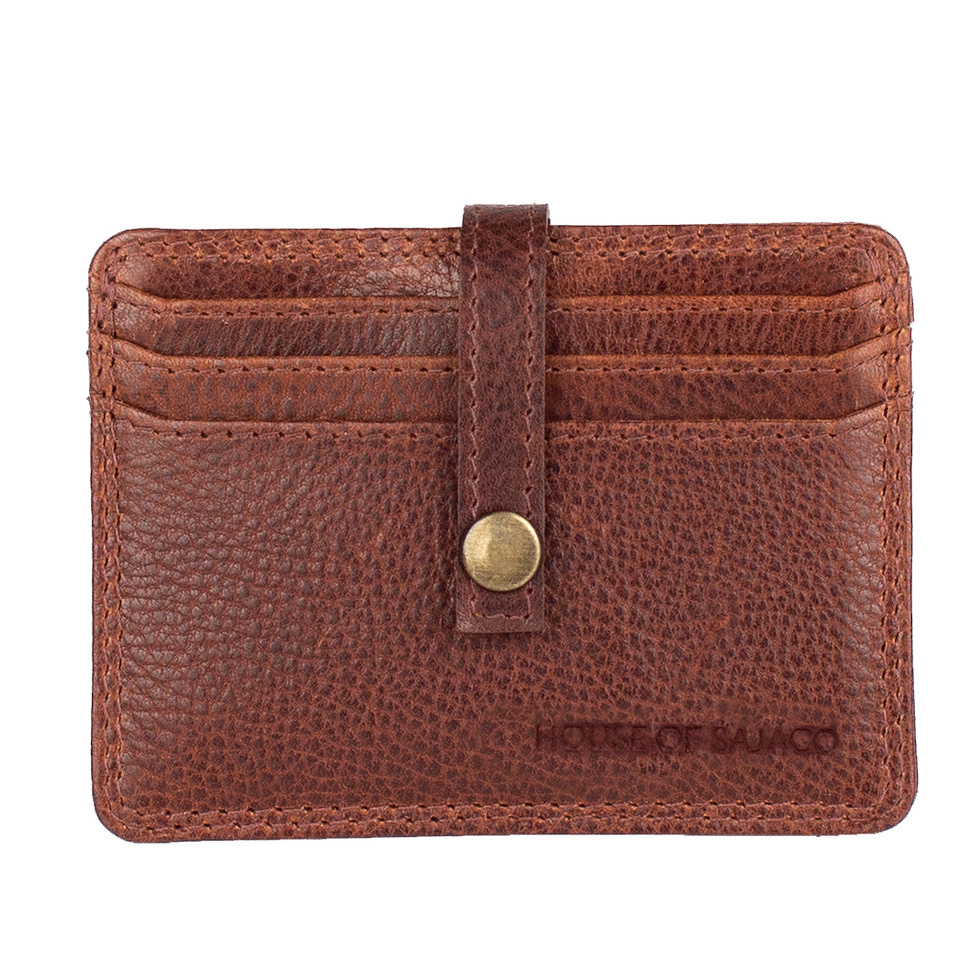 House of Sajaco Kortholder i skinn cognac