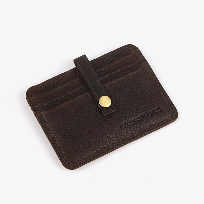 House of Sajaco Kortholder i skinn svart