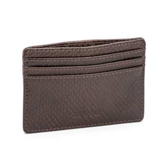 Ted Cole Kortholder i skinn brun