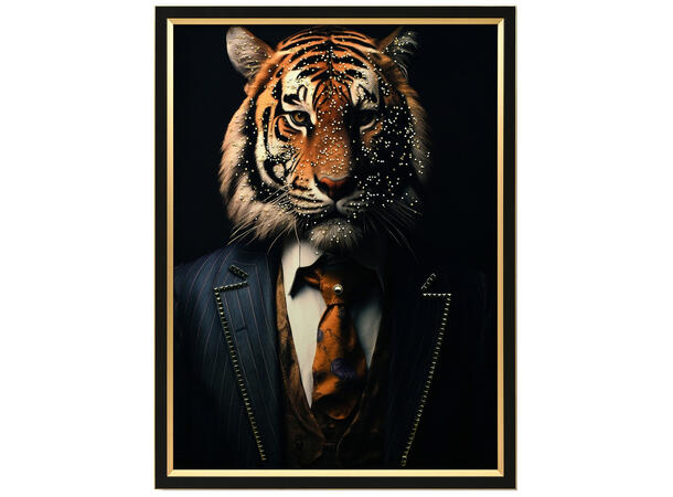 BC Lerretsbilde Tiger Hipster dekor 64x84cm