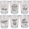 BC shotteglass jentene-tekster