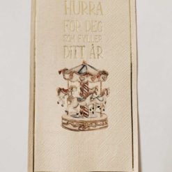 Trend Design Buffet Servietter 33x44 cm Hurra for deg som fyller ditt år