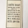 Trend Design Buffet Servietter 33x44 cm I dette huset-fisk/alkohol
