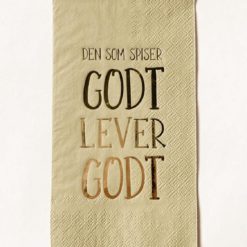 Trend Design Buffet Servietter 33x44 cm Den som spiser godt..