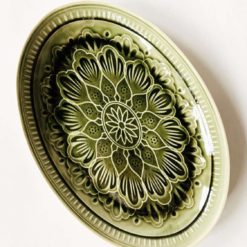 Trend Design Valborg serveringsfat 41x28cm grønn