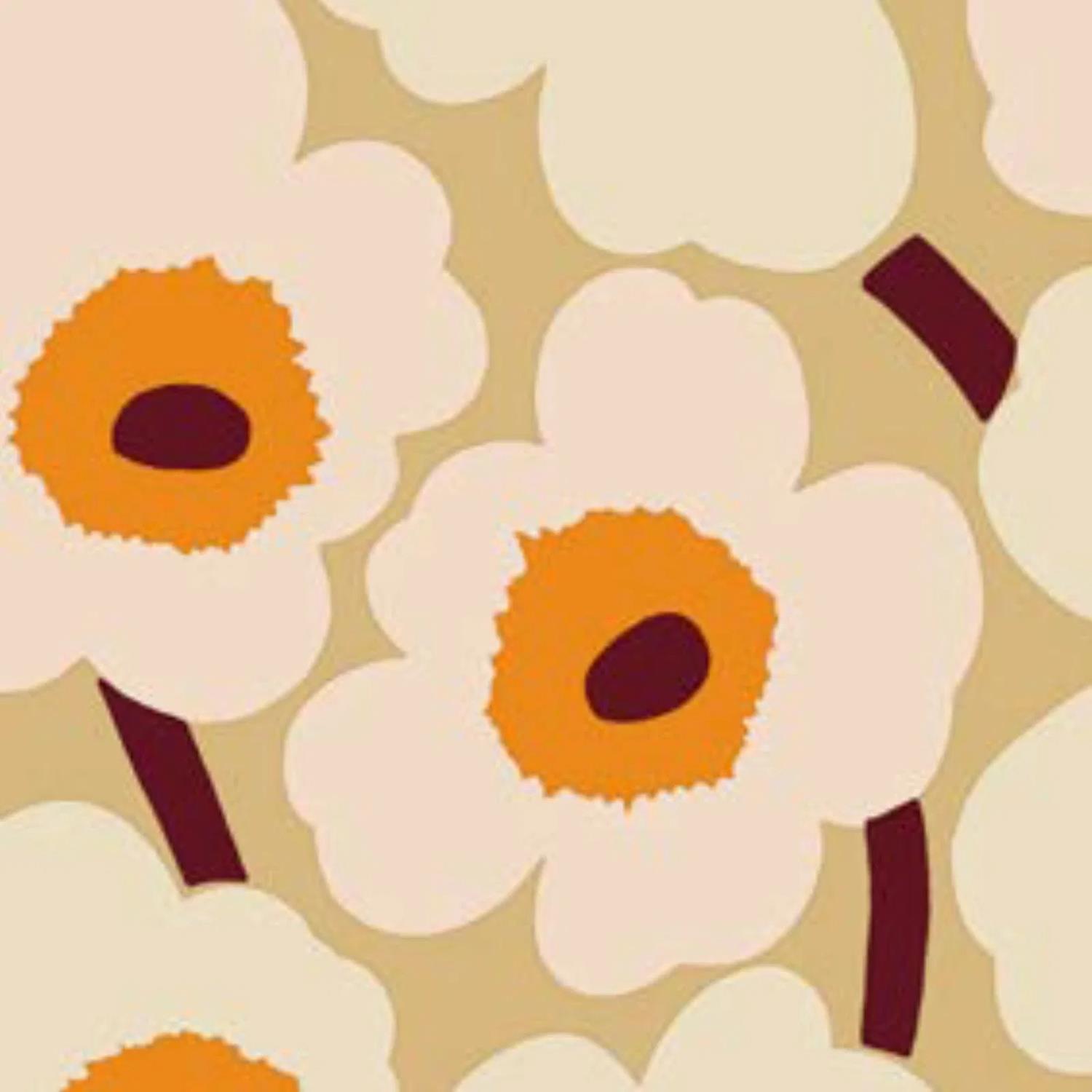 IHR MARIMEKKO Unikko Beige Orange kaffe
