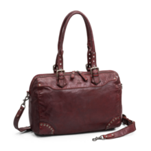 House of Sajaco Skinnveske Vintage soft washed-bordeaux