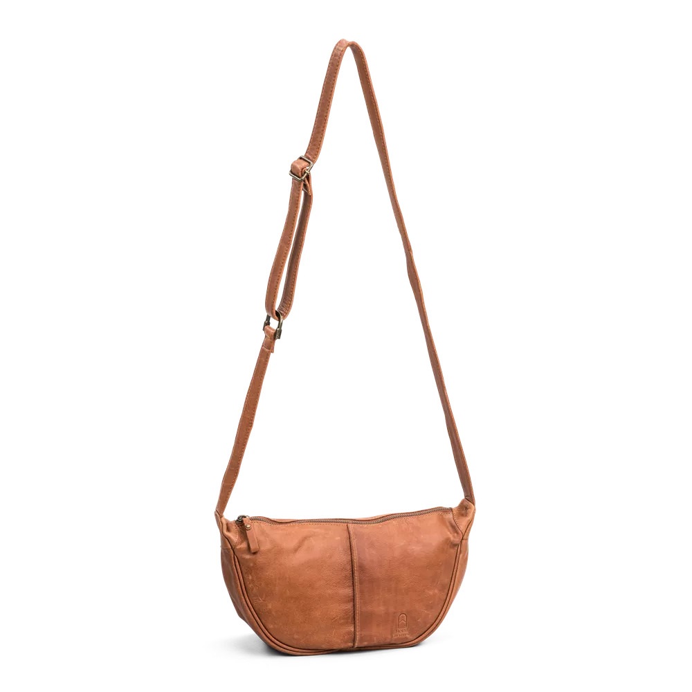 House of Sajaco Skinnveske Amsterdam Slingbag -cognac