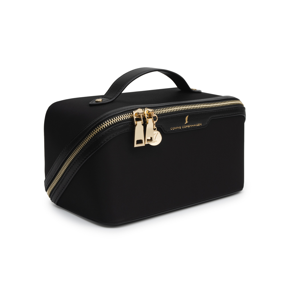 Coming Copenhagen Toalettveske LULU m/håndtak caviar black