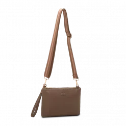 LYCKE Clutch ALMA svart taupe