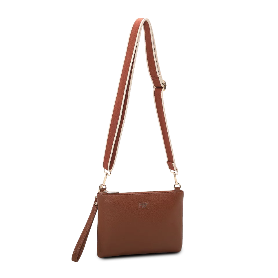 LYCKE Clutch ALMA svart brun