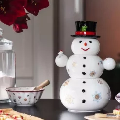 Villeroy & Boch chirtsmas toys memory snowman jar