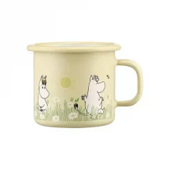 MUMMIkopp i hagen gul emalje 2,5dl