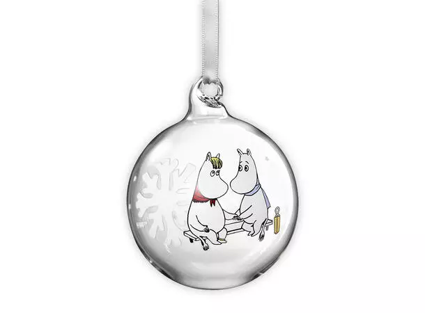 MUMMI julekule 7cm snøfnugg