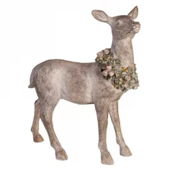 BC Reinsdyr brun farget krans h:37 cm