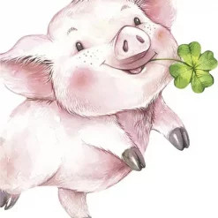 Ihr Servietter shaped LUCKY PIG