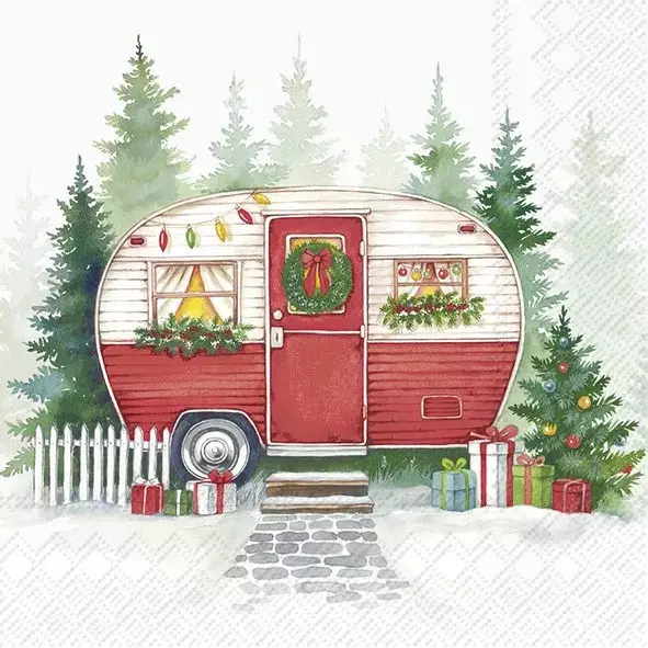 Ihr Servietter Lunch 33x33 cm, FESTIVE CAMPER