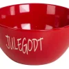 BC Skål keramikk rød Julegodt 15,5x7,5cm
