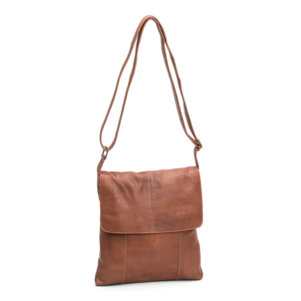 House of SAJACO Skinn Flapbag Medium Brun