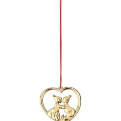 Kyssende nisser H6.5 forgylt