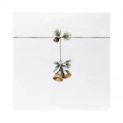 SØGNE serviett lunsj tradisjon bjeller grønn