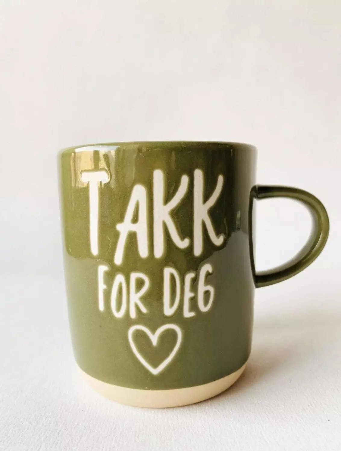 Krus 9,5 cm "Takk for deg"