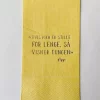 Trend Serviett Hvis man er stille for lenge 33x40 cm gul