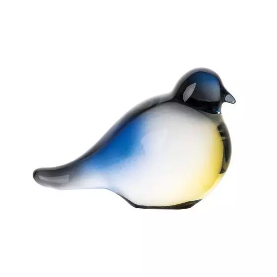 Blåmeis Glassfigur 9 cm