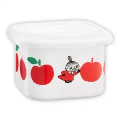 Mummi Emaljekrukke med lokke - Epler