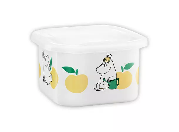Mummi Emaljekrukke med lokke - Epler