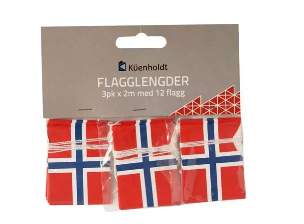 BC flaggremse med 12 flagg, 3pk