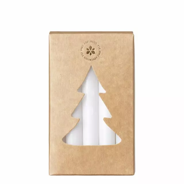 Edelweiss Juletrelys 1,2x10,2 cm,Hvit 20 stk