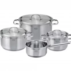 Røsle Grytesett m/lokk PureElements 7 deler Stål