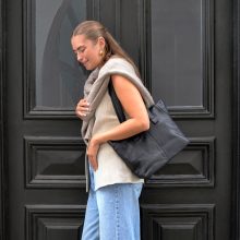 Treats Bonnie liten skinnveske svart