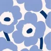 Marimekko serviett lunsj unikko light blue navy