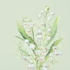 Ambiente servietter Lunch 33x33 cm,Lily of the valley green