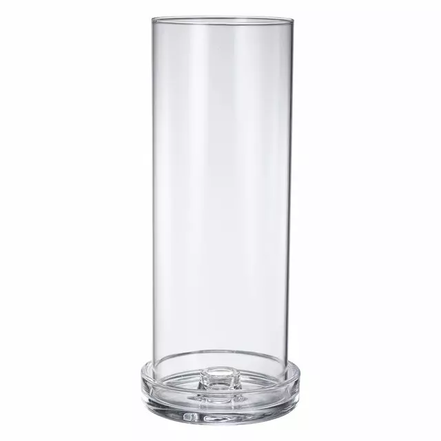 Cindy - Lysestake Kronelys Klar 11x11x30cm Glass