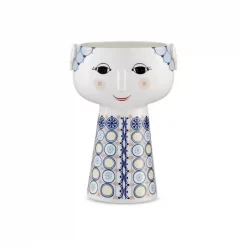 Eva vase H 18,5 cm blå