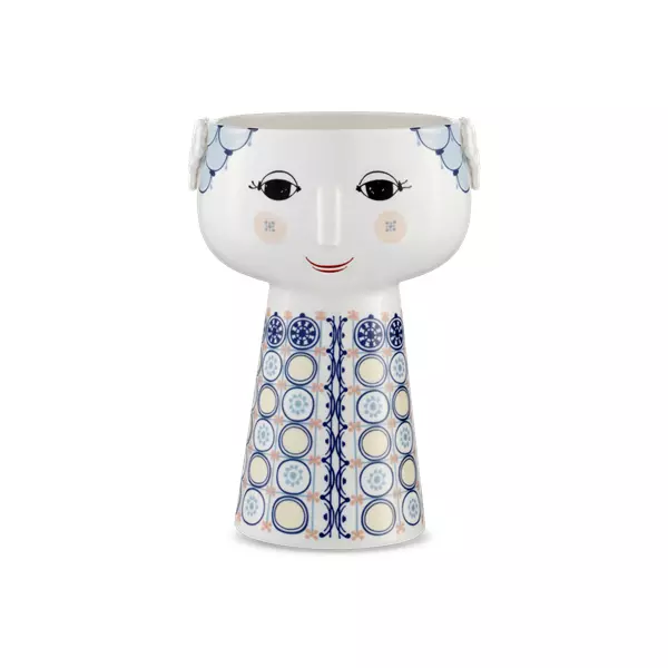 Eva vase H 18,5 cm blå
