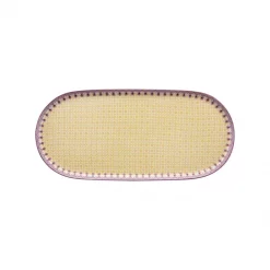 Pip Studio avlangt fat 25x12 cm Lilly&Lotus Tiles Yellow