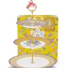 Pip Studio 3 etasjes kakefat Lilly&Lotus Yellow