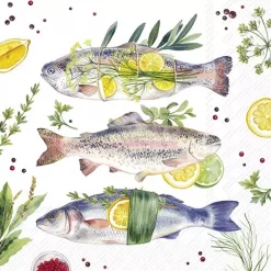 IHR DELICIOUS FISH lunch 33x33cm