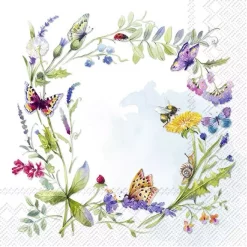 IHR Kaffe Serviett SPRING WREATH