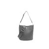 Rosenvinge Bucket bag IVORY m/preget mønster svart