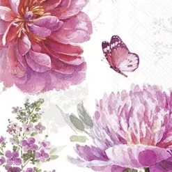 IHR JARDIN ROSE white buffe 33x42cm