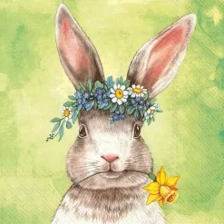 IHR Lunch serviett EASTERFRIENDS "BUNNY" green